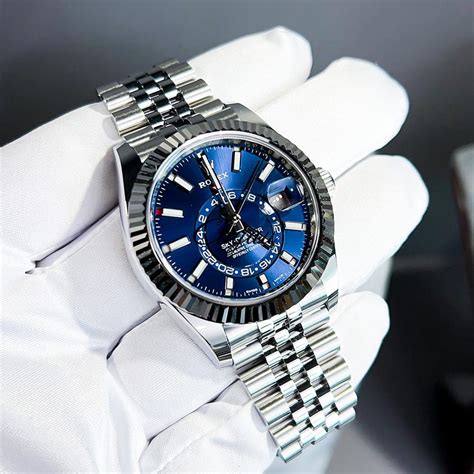 rolex sky dweller blue